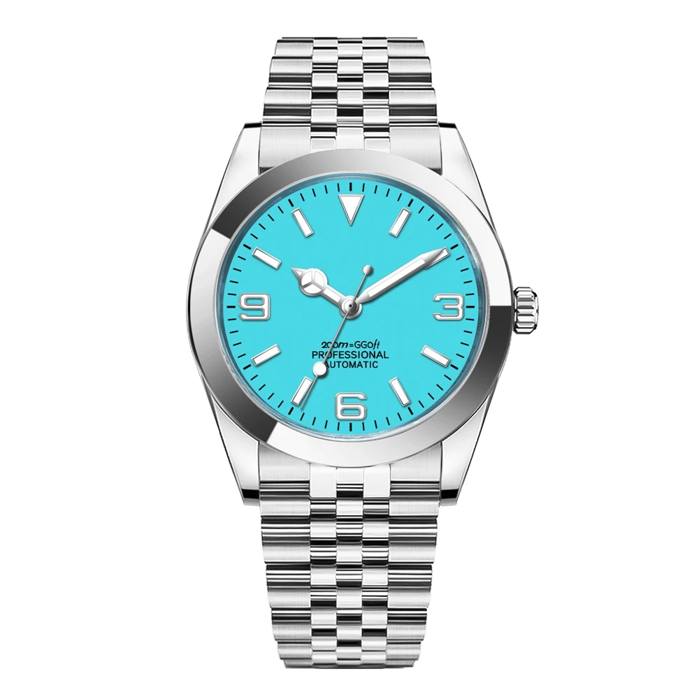 Custom Logo Luxury NH35 Watch Women Men Watches 36MM/39MM Jubliees Automatic Mechanical Wristwatches Sapphire 100M Dive Reloj view 3