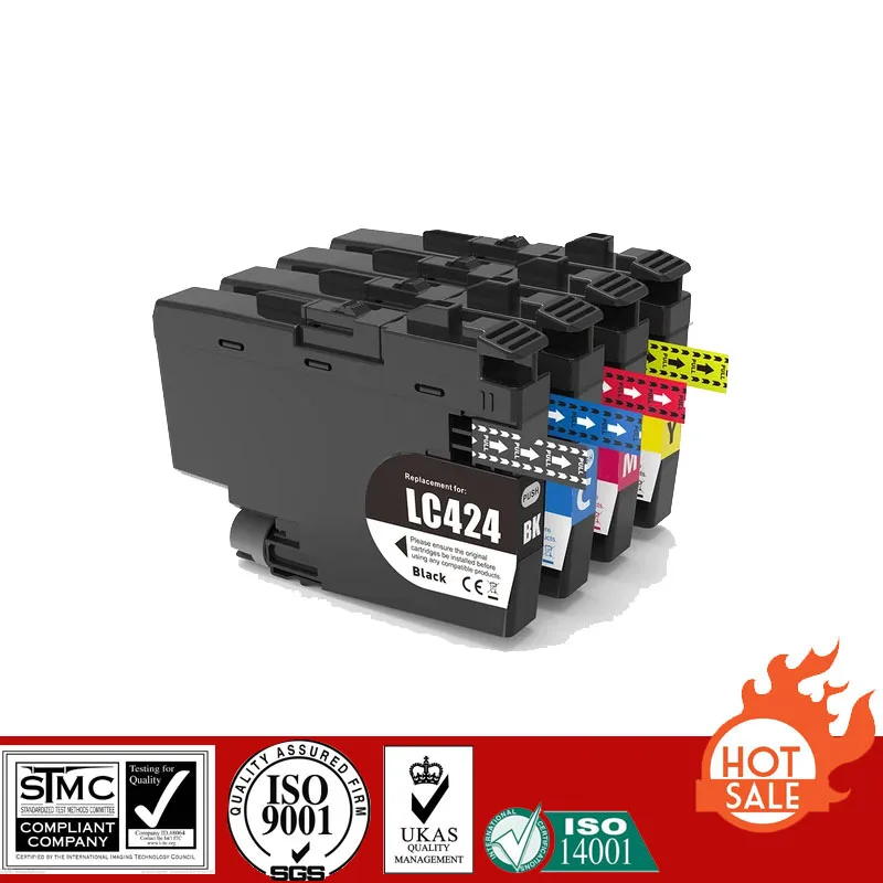 Compatible Brother Ink Cartridge for LC424 LC-424 suit For Brother DCP-J1200W,DCP-J1200WE