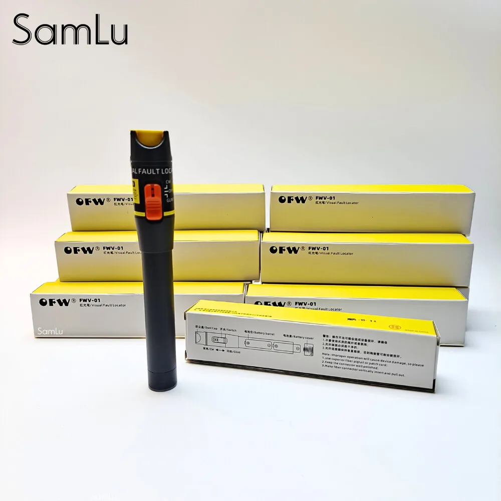 Laserowy lokalizator uszkodzeń światłowodowych VFL 10MW/10KM, czerwony długopis laserowy, tester kabli światłowodowych, narzędzie do testowania światłowodów, długopis światłowodowy FTTH
