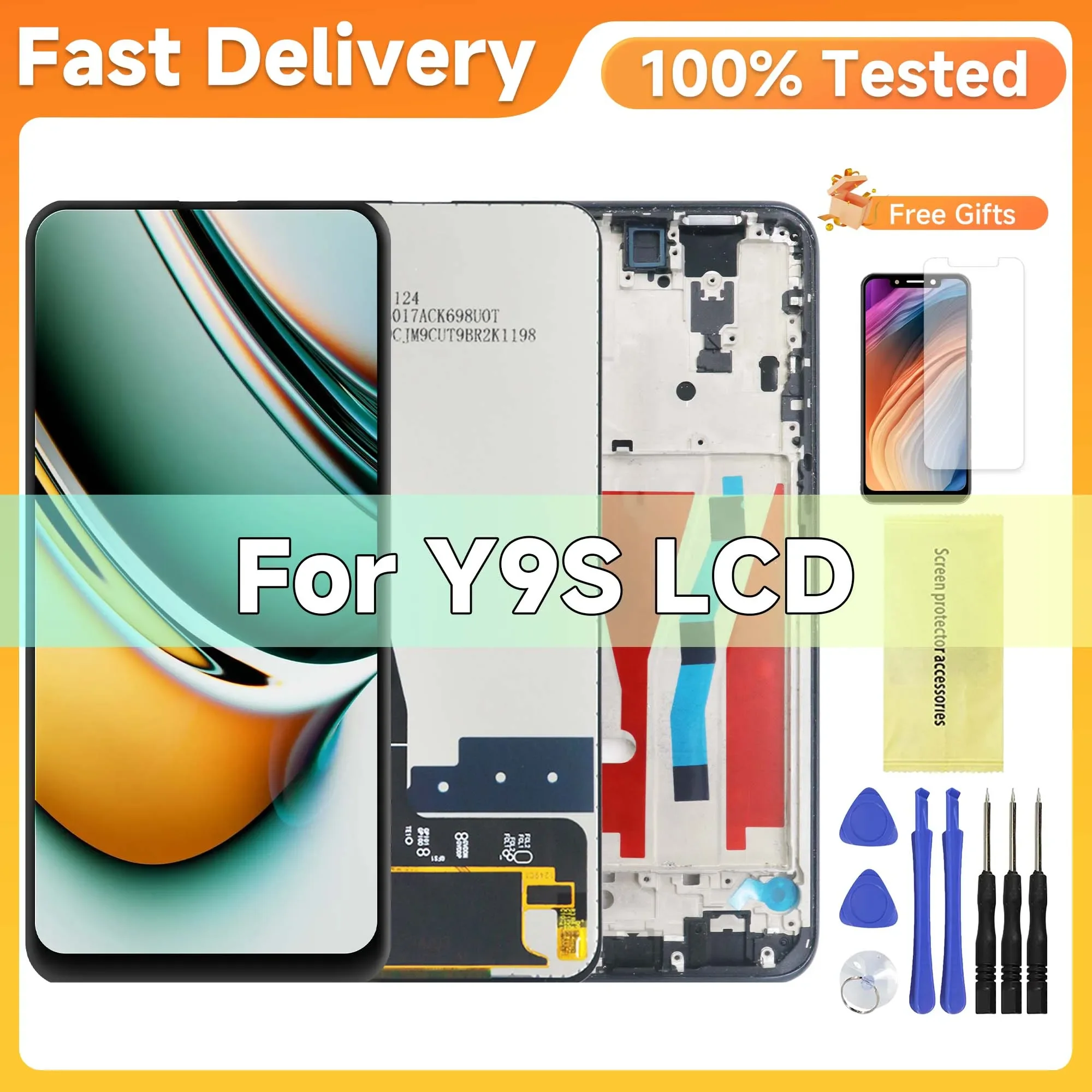 

High Quality For Huawei Y9S LCD Display Digitizer Assembly Touch Screen Apply to For Huawei Y9 s STK-L21 STK-LX3 STK-L22 Lcd