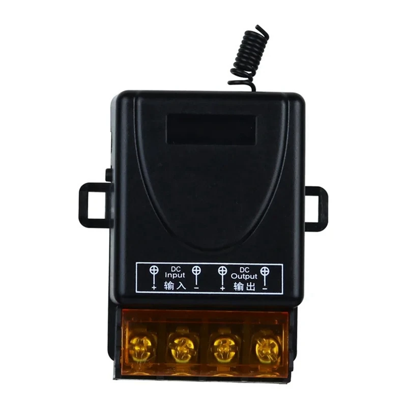 Wireless Remote Control Switch 433Mhz DC8-80V 30A RF Relay Receiver For Motorcycles Appliances Irrigation Systems