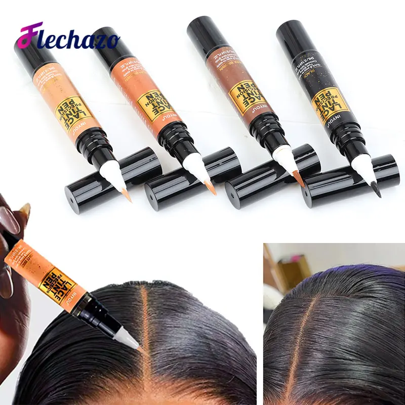 Lace Tint Precision Pen Black Brown Wig Lace Dyeing Stick Pen 5Ml Lace Dye Pen Lace Corrective Lace Net Dye Pen Wig Accessories