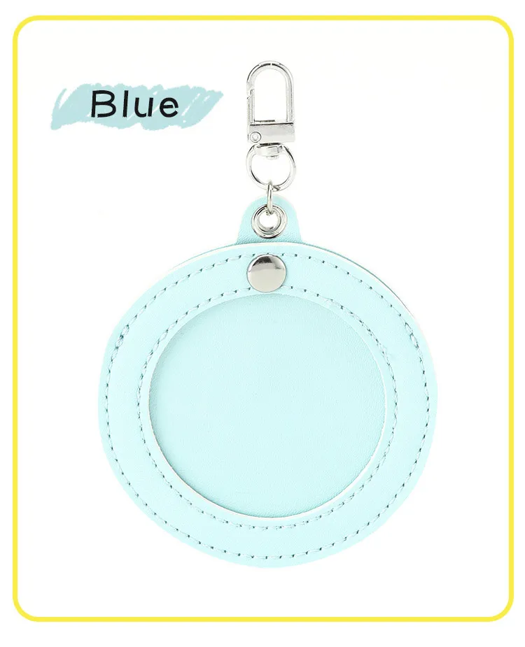 ITA Taschen-Dekorationsabzeichen Taschenzubehör 58mm Leder Transparentes Fenster Runder Abzeichenhalter Fan-Artikel Wasserdichtes Abzeichenetui – Detail 6