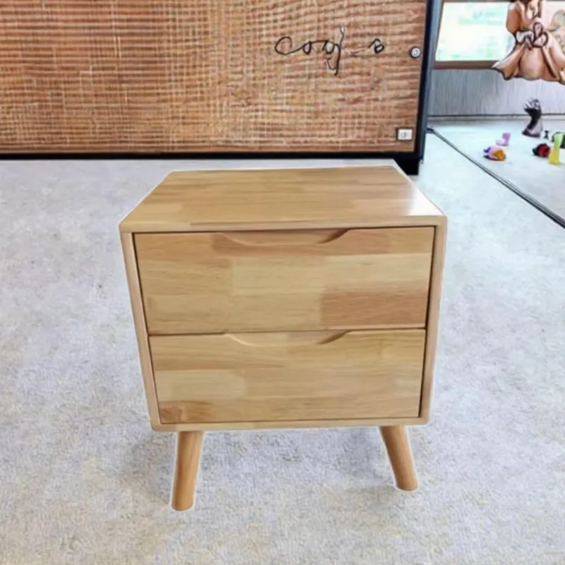 Modern Contemporary Wooden Bedstand Nightstand Cabinet Adjustable Convertible Bedroom Furniture with Storage for Home Hotel Use