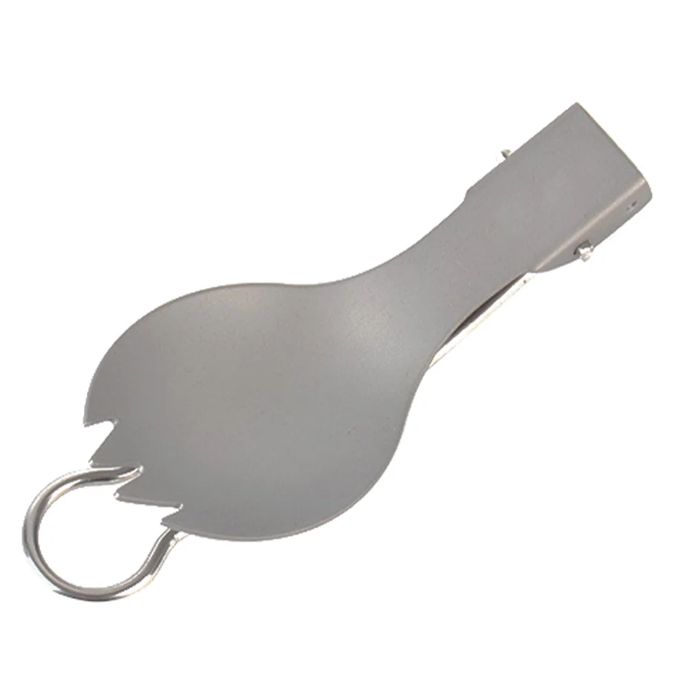 

Foldable Titanium Spork Ultralight Rust Proof Portable Tableware Fork Spoon Outdoor Camping Picnic Cutlery Folding Fork Spoon