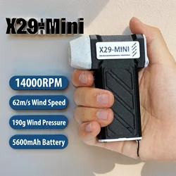 X-29Min 공기 송풍기 140000 RPM 터보 제트 팬 브러시리스 모터 휴대용 덕트 팬 62 메터/초 휴대용 Type-C 충전 강력한 눈 송풍기