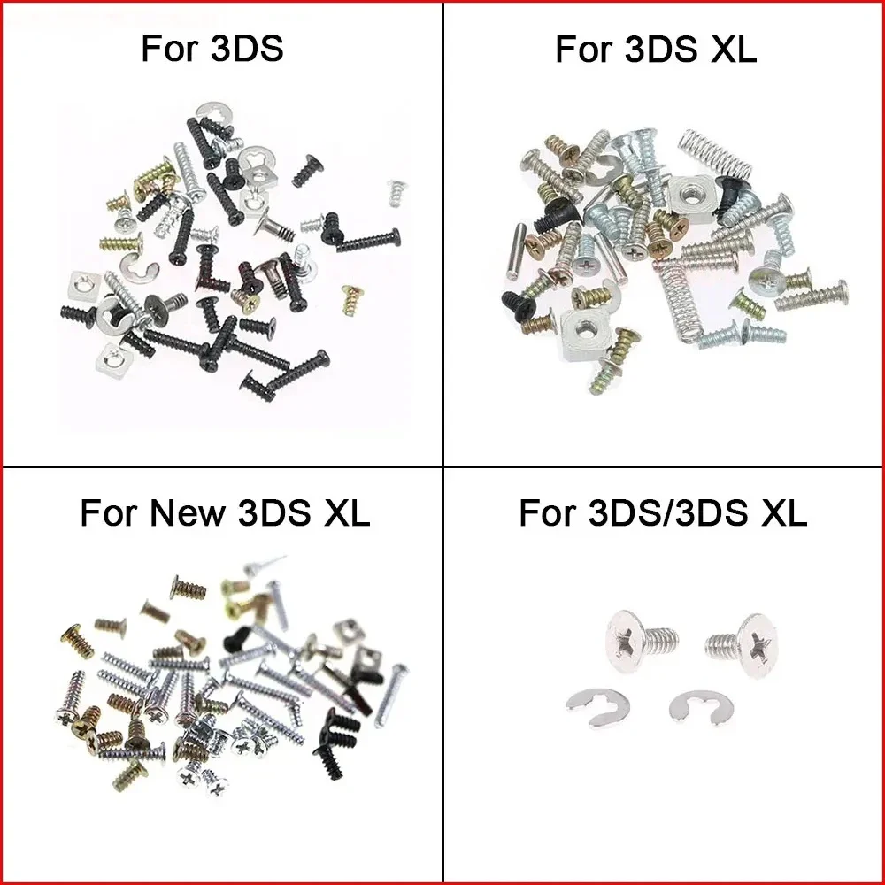 Juego de tornillos de repuesto Philips para 3DS XL LL, nuevos tornillos de seguridad para la cubierta trasera de la batería de la consola de juegos 3DS LL XL