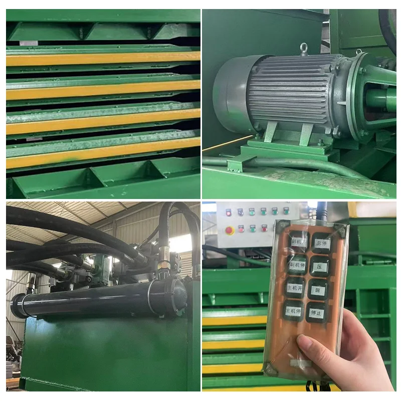 Fully Automatic Horizontal Baler Metal Scrap Compactor Scrap Metal Waste Plastic Baling Press Machine Motor Manufactured Top