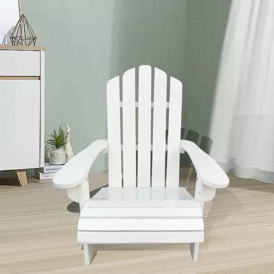 

Outdoor or indoor Wood children Adirondack chair white