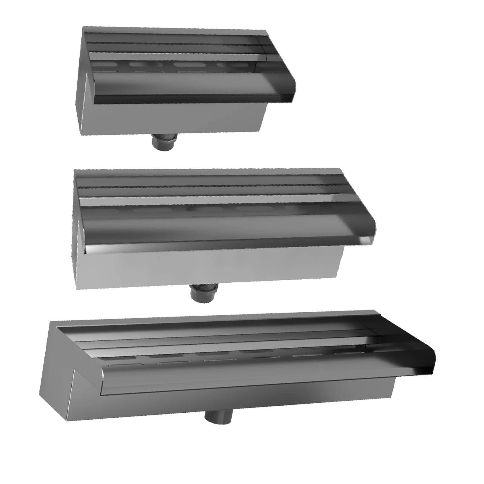 بركة شلال، مدخل سفلي أو خلفي، صنبور مياه من الفولاذ المقاوم للصدأ، سهل التركيب، فتحة كبيرة لمناظر الشرفة #5