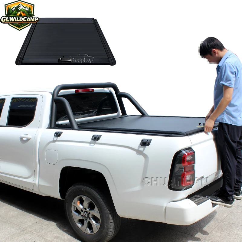 Retractable Aluminum Great Wall Wingle 3 Tonneau Cover Pickup Truck Cover Ram 1500 for Great Wall Poer Wingle7 honda Ridgeline