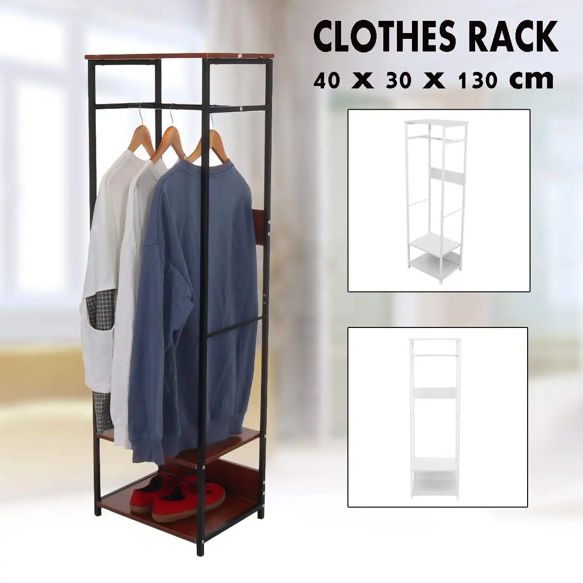 Clothes Hanger Coat Rack Multi-function Floor Hanger Storage Cloth Wardrobe Bedroom Hanging Clothes Rack Closet Storage Cabinet