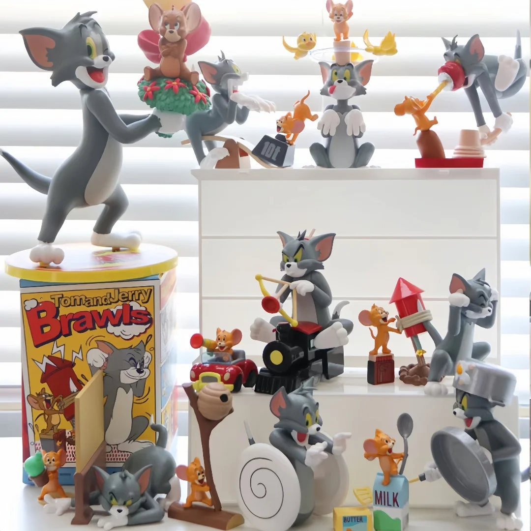 Kuromi Disney Tom i Jerry główne operacje pudełko z niespodzianką modele figurki Anime zabawki lalki ozdoby prezent dla dzieci prezent