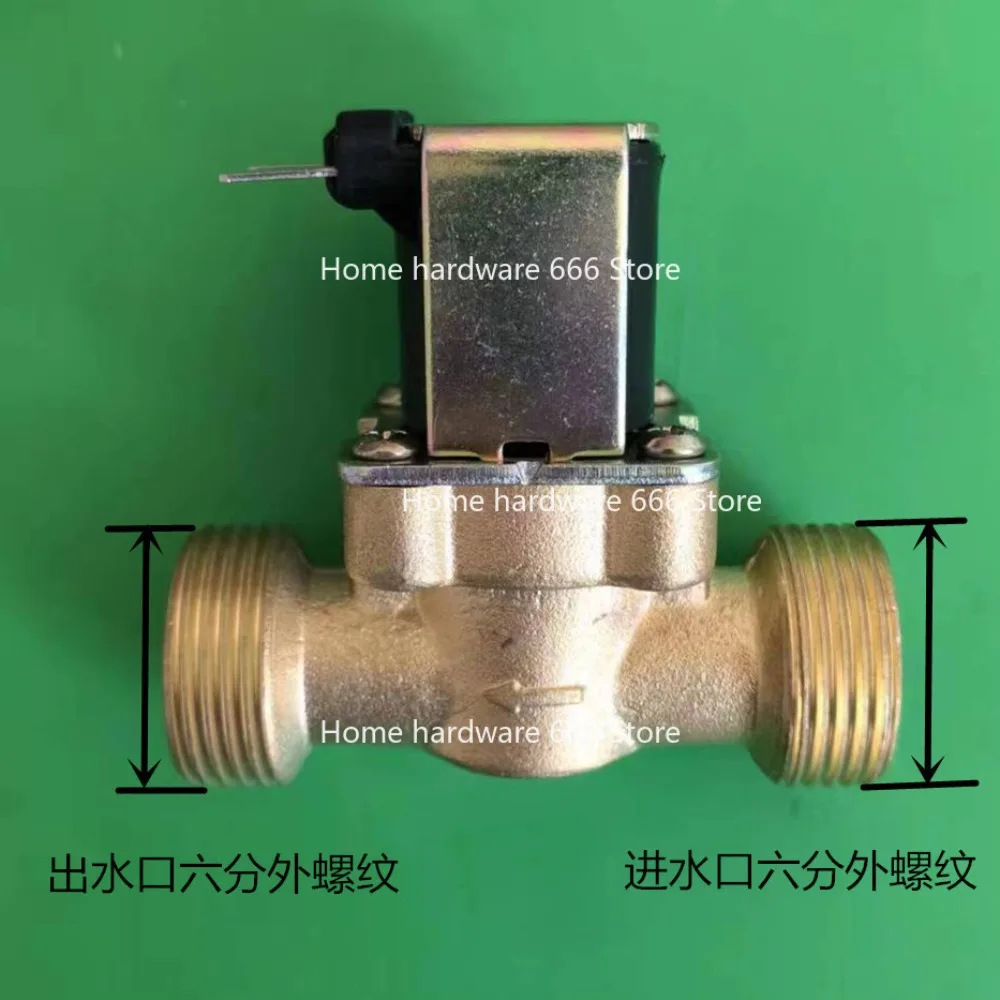 

Впуск и выпуск воды Шеститочечный параллельный медный электромагнитный клапан с двойной резьбой
