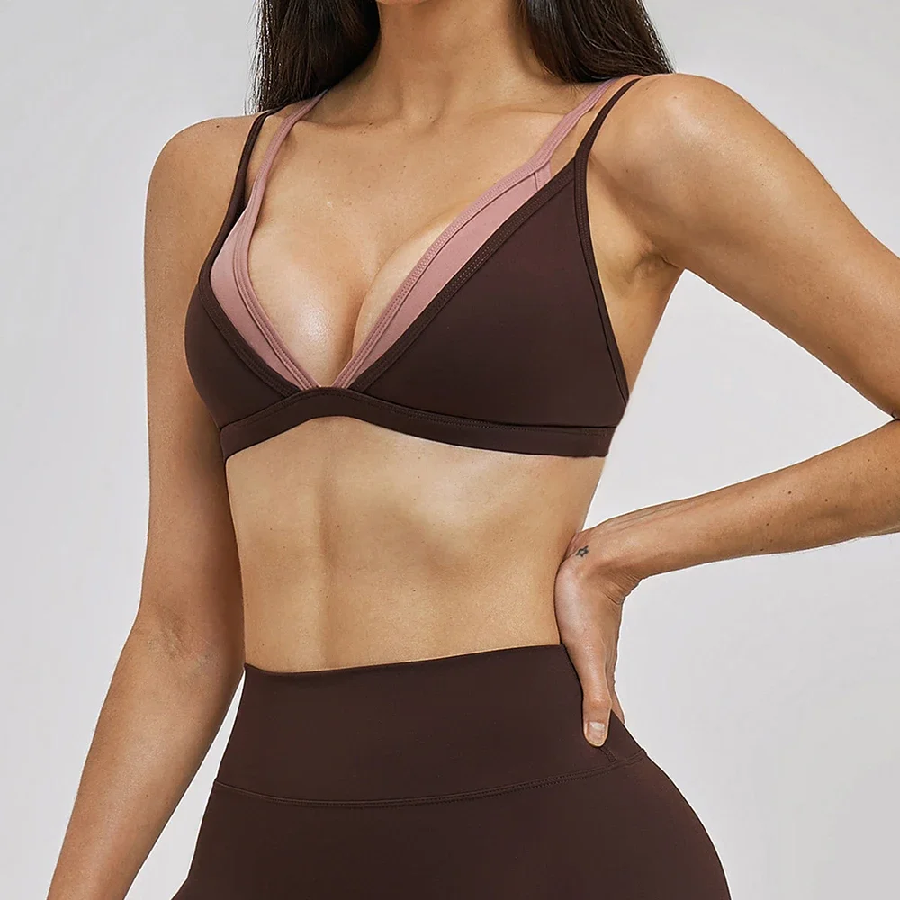 Sexy sports bra - Women's fitness tank top - Running see-through yoga bra - Breathable sports underwear - Women's fitness bra -