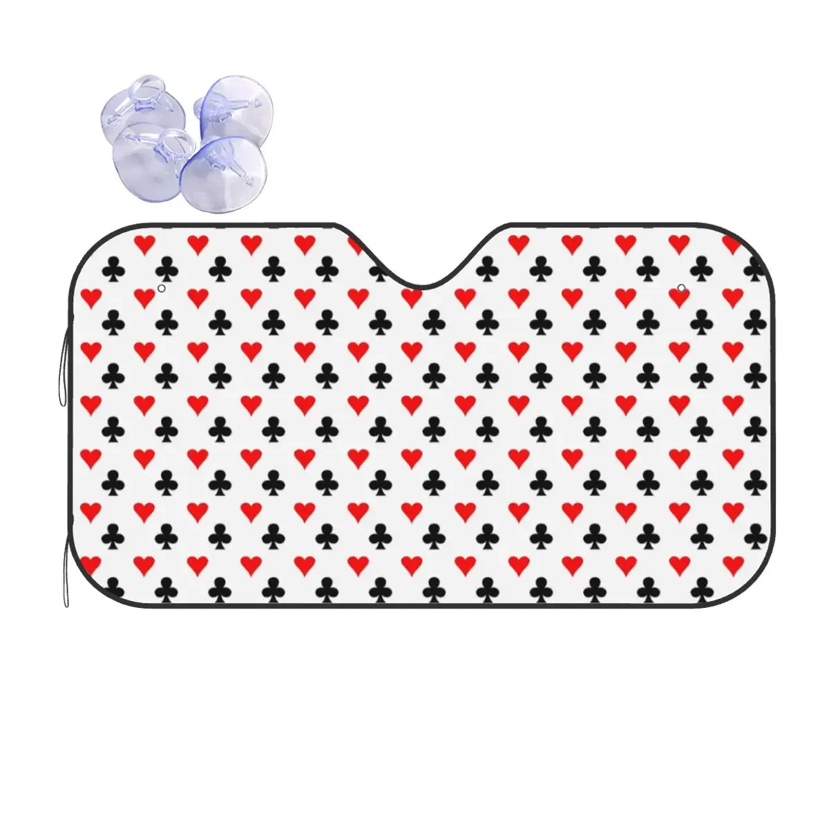 

Naipes póker moda parabrisas sombrilla 76x140cm láminas ventana coche cubierta parabrisas accesorios cubiertas