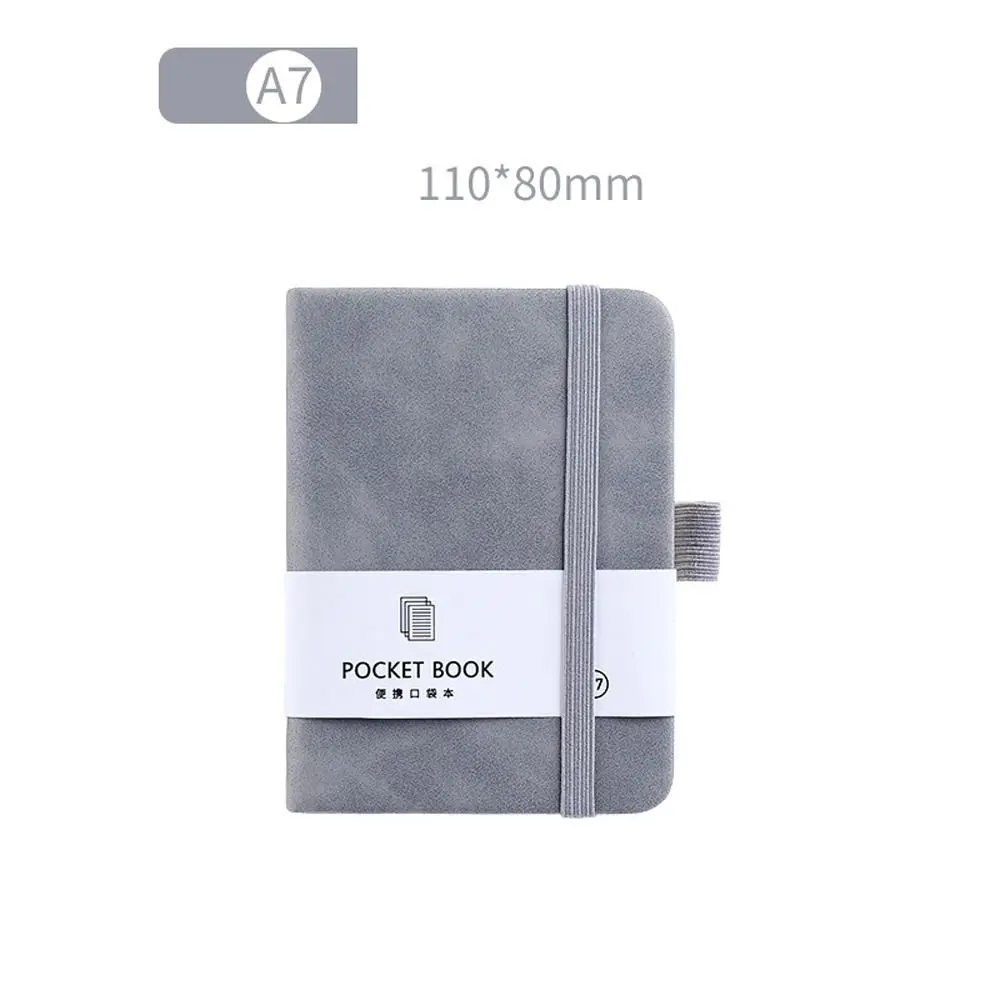 

A6/A7 A6/A7 Pocket Notepad with Elastic Band Portable Portable Mini Notebook 100 Sheets Simple Style Agenda Organizer
