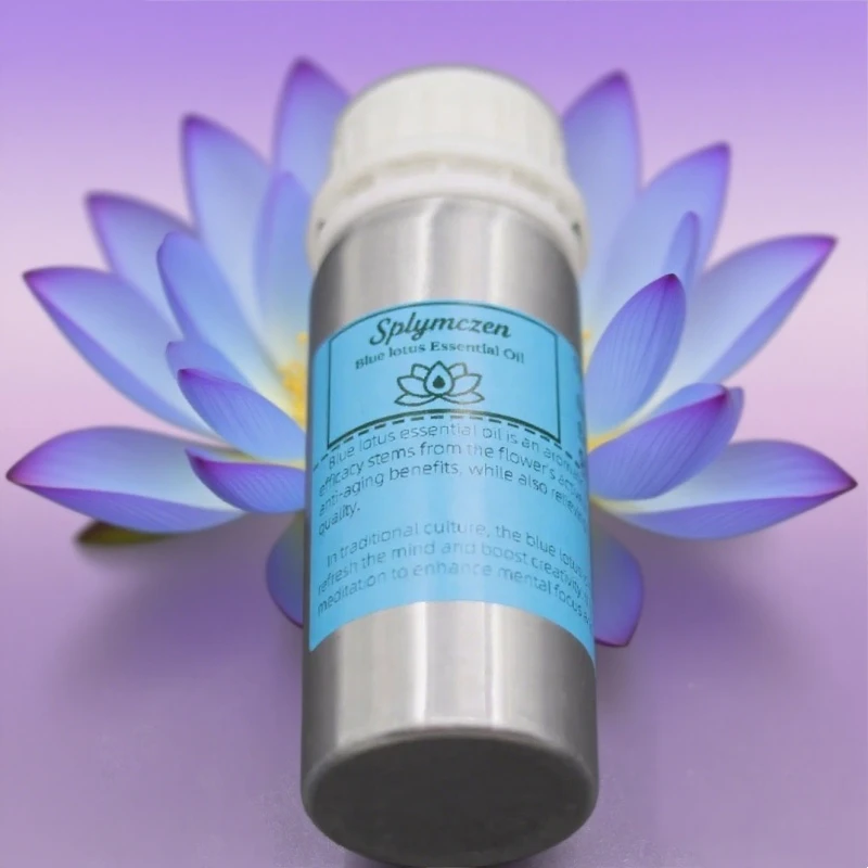 Top Quality Organic Blue Lotus Oil - Premium Grade For Skin Care, Stress Relief, Deep Sleep, Meditation & Perfume Making Incense