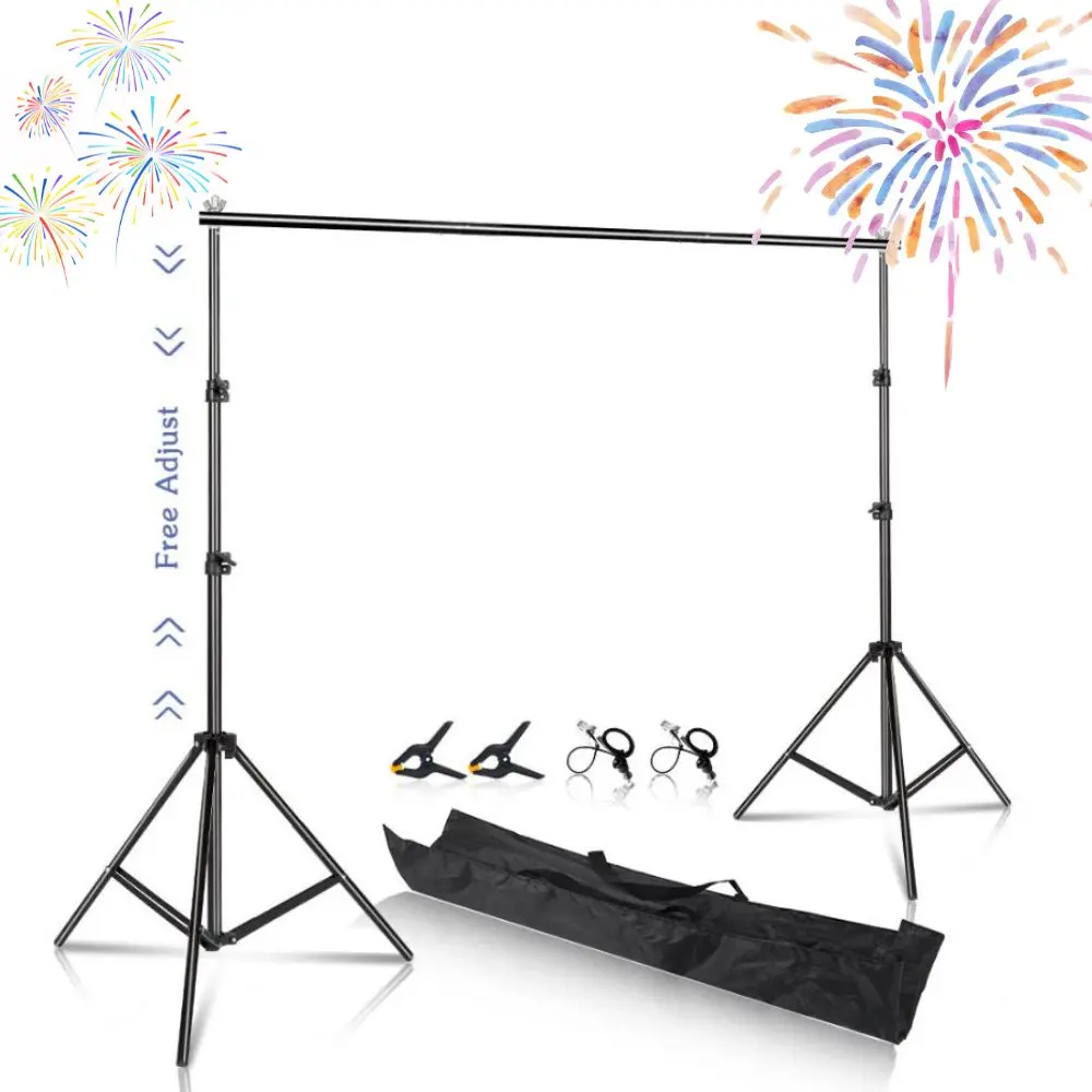 SH Backdrop Background Stand Photo Frame Support System Video Studio Photography Muslin Backgrounds Picture Canvas With CarryBag