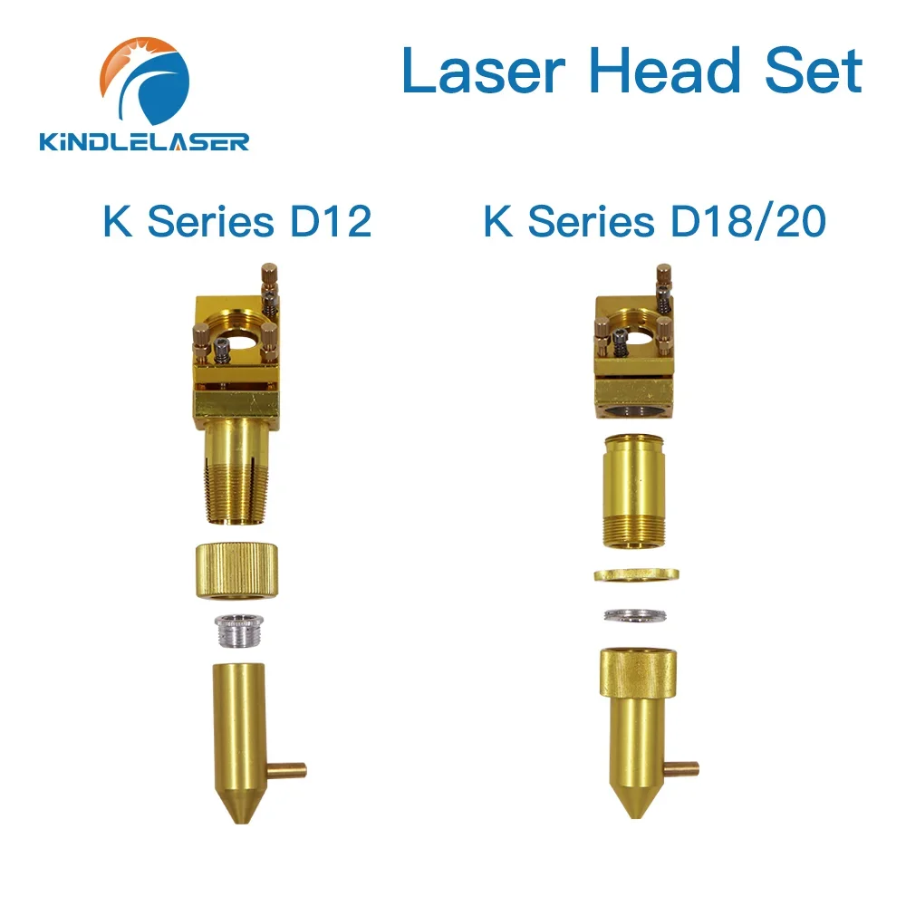 KINDLELASER serie K CO2 Mini Set di testine Laser D12/18/20mm FL50.8mm lente per macchina da taglio per incisione Laser 2030 4060 K40
