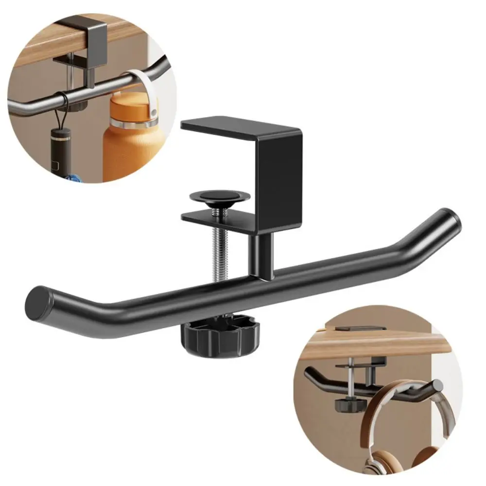 

Регулируемый настольный крючок-держатель без сверления, двойной, экономящий место, для рюкзаков и сумок