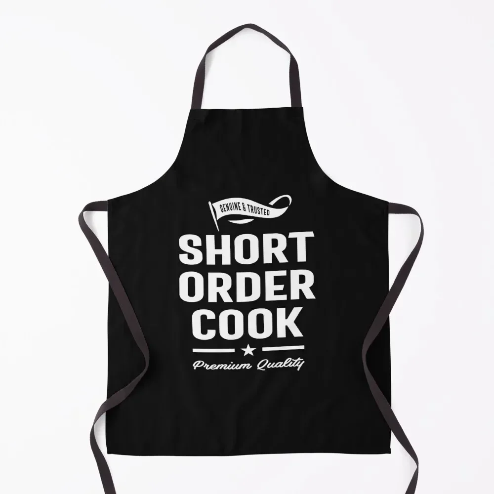 

Short Order Cook Job Title Gift Apron waterproof for women Things For Kitchen Apron