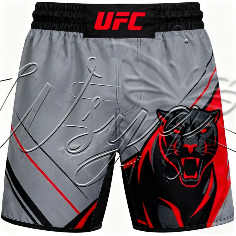 

25/26 Summer New UFC Boxing Fighting Shorts Men's Quick Drying Shorts Wrestling Running Sweat Absorbing Sports Shorts