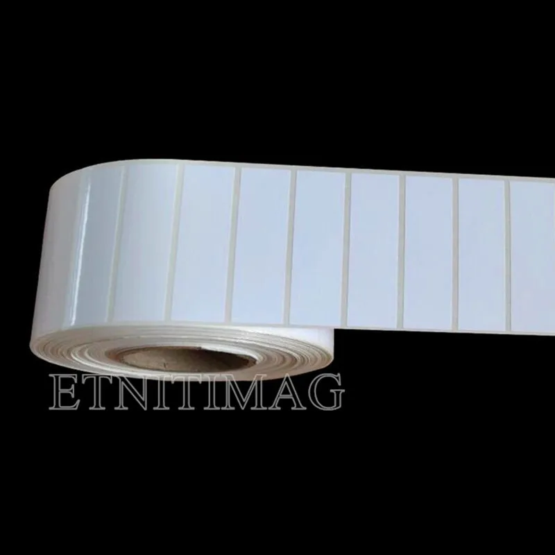 White PET Label Sticker 50x40mmx1000 pcs Waterproof PET Sticker For Electronic sticky label paper for address label paper