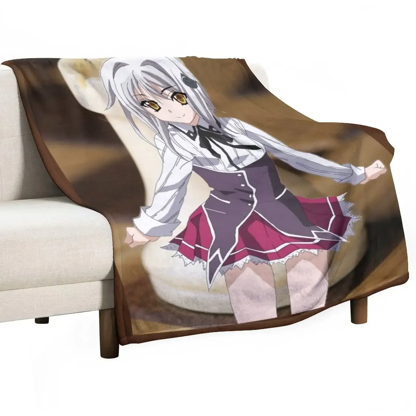 Koneko - High School DxD Throw Blanket Soft Plaid Decorative Throw Blankets