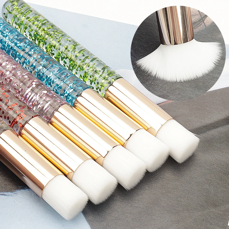 5 szt Crystal Rod False Lash Cleaning Brush Eyelash Extension Washing Makeup Brushes Blackhead Remover Nose Face Skin Care Tools
