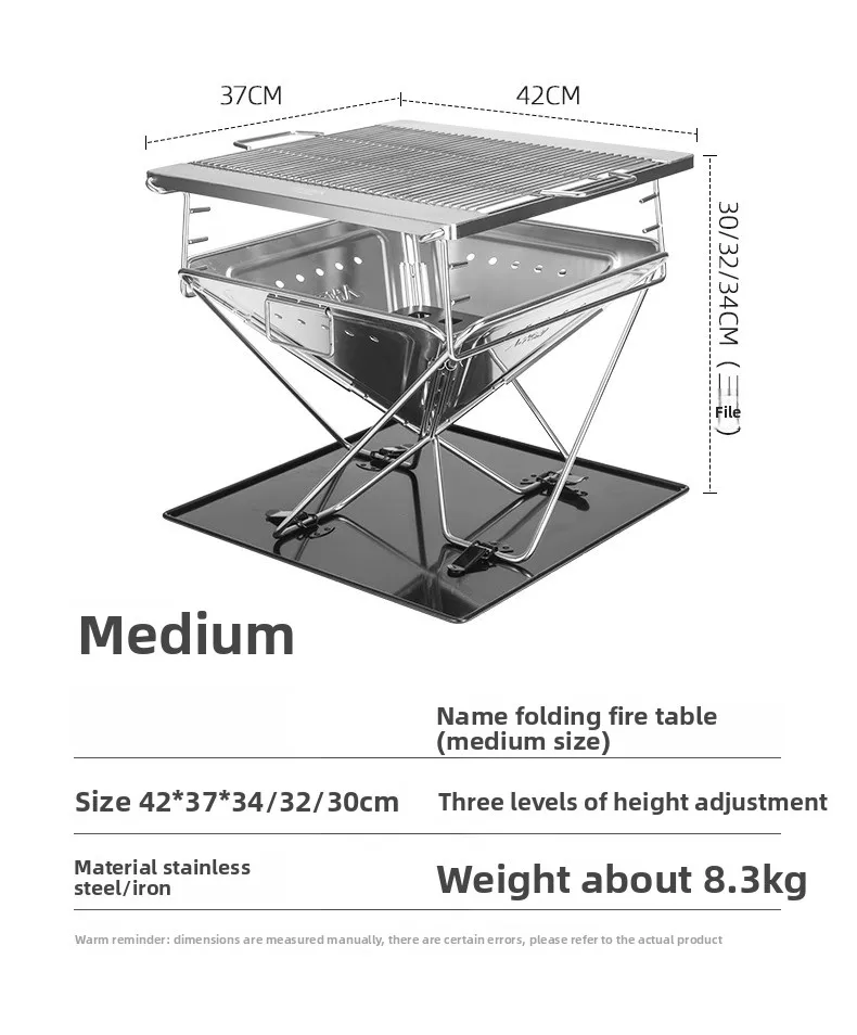 Encinérateur extérieur, poêle à bois chauffant portable, balise de camping, barbecue, feu de camp