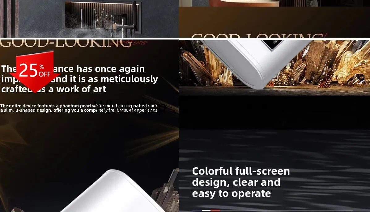 

electric water heater household bathroom bath quick heating small flat bucket double bile