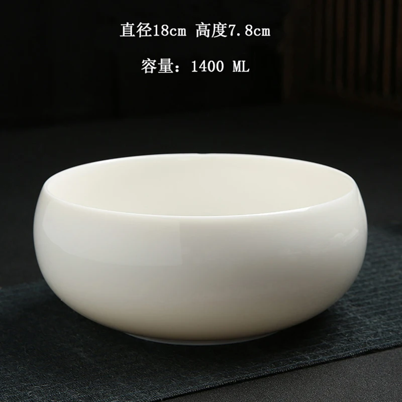 Clean Tea Cups Or Litter Containers Ceremony Pencil Cases Jade Bowl Wash Chinese White Porcelain Sets Ceramic Washbasin Bone