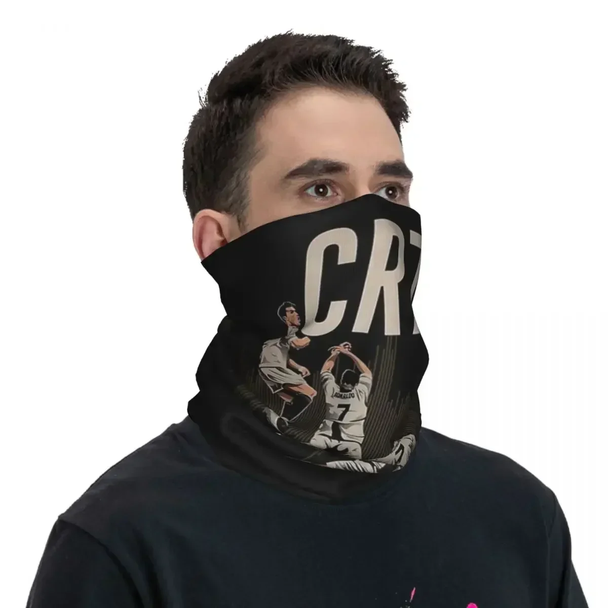 CR7 Cristiano Ronaldo Bandana Neck Gaiter Printed Magic Scarf Multi-use Cycling Scarf Cycling Unisex Adult All Season