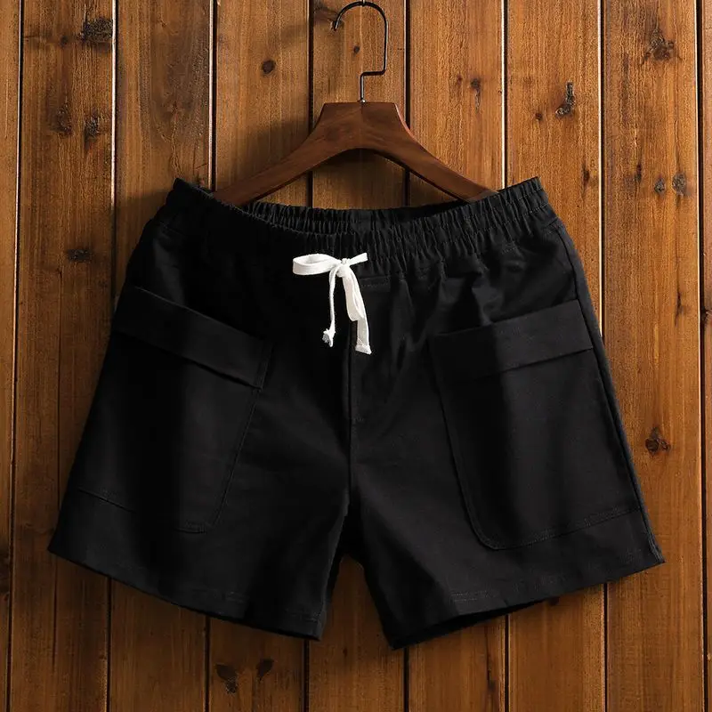 Men's Utility Cargo Shorts Above Knee Loose Fit 2026 Summer Casual Thin Mid Thigh Shorts