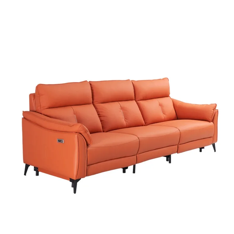 space smart lazy cabin sofa small apartment living room furniture straight row three-person multi-functional sofa combination