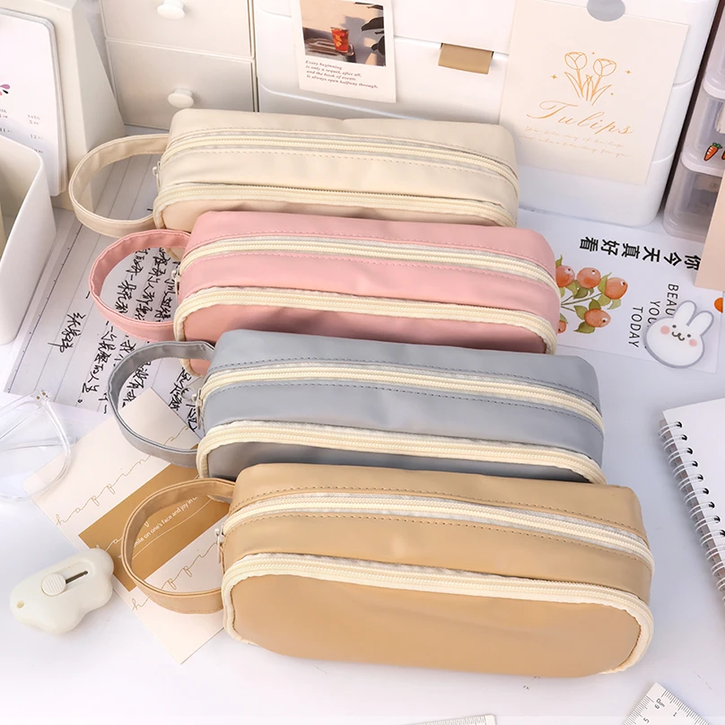 Transparent Pencil Case Large Capacity Pencil Pouch School Supplies Pen Case Trousse Estuches Escolares Stationery Pencilcase