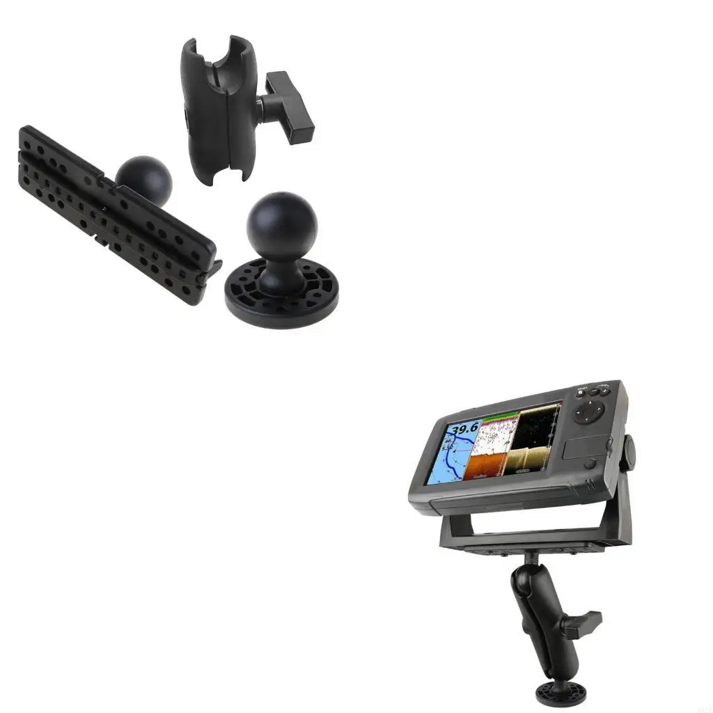 462E 360 Degree Ball Mount GPS Electronics Fish Finder Mount Bracket for Inflatable PVC Boat Kayak Marine Yatch