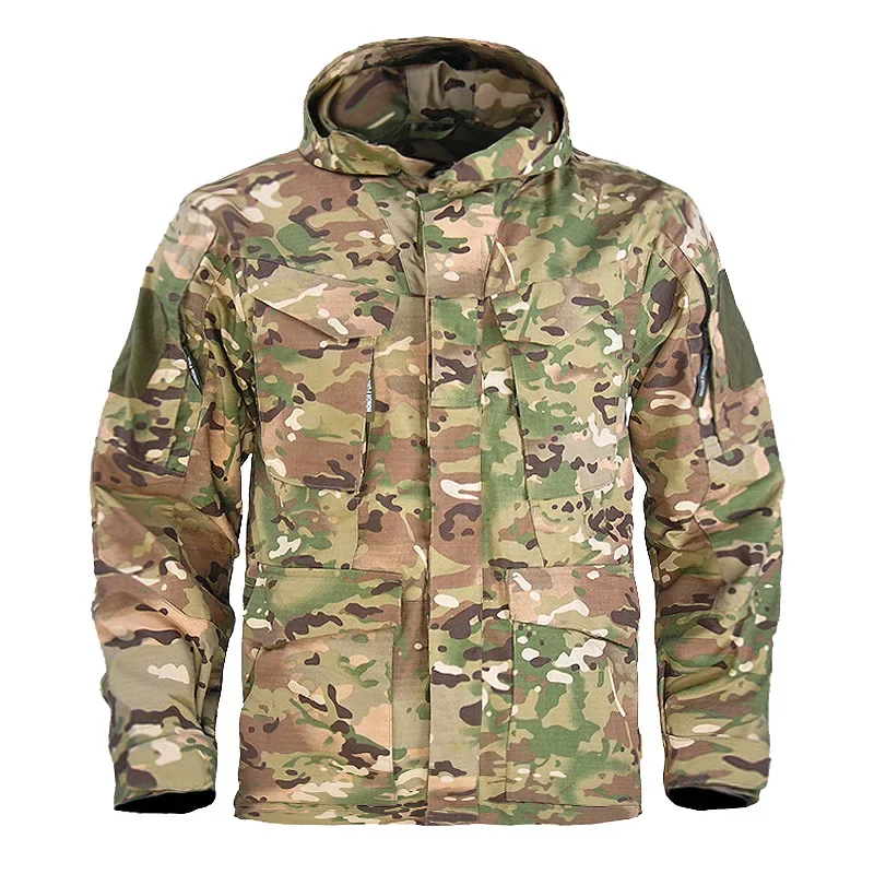 New M65 Male clothing US Tactical Men's Windbreaker Hoodie Field Jacket Outwear casaco masculino