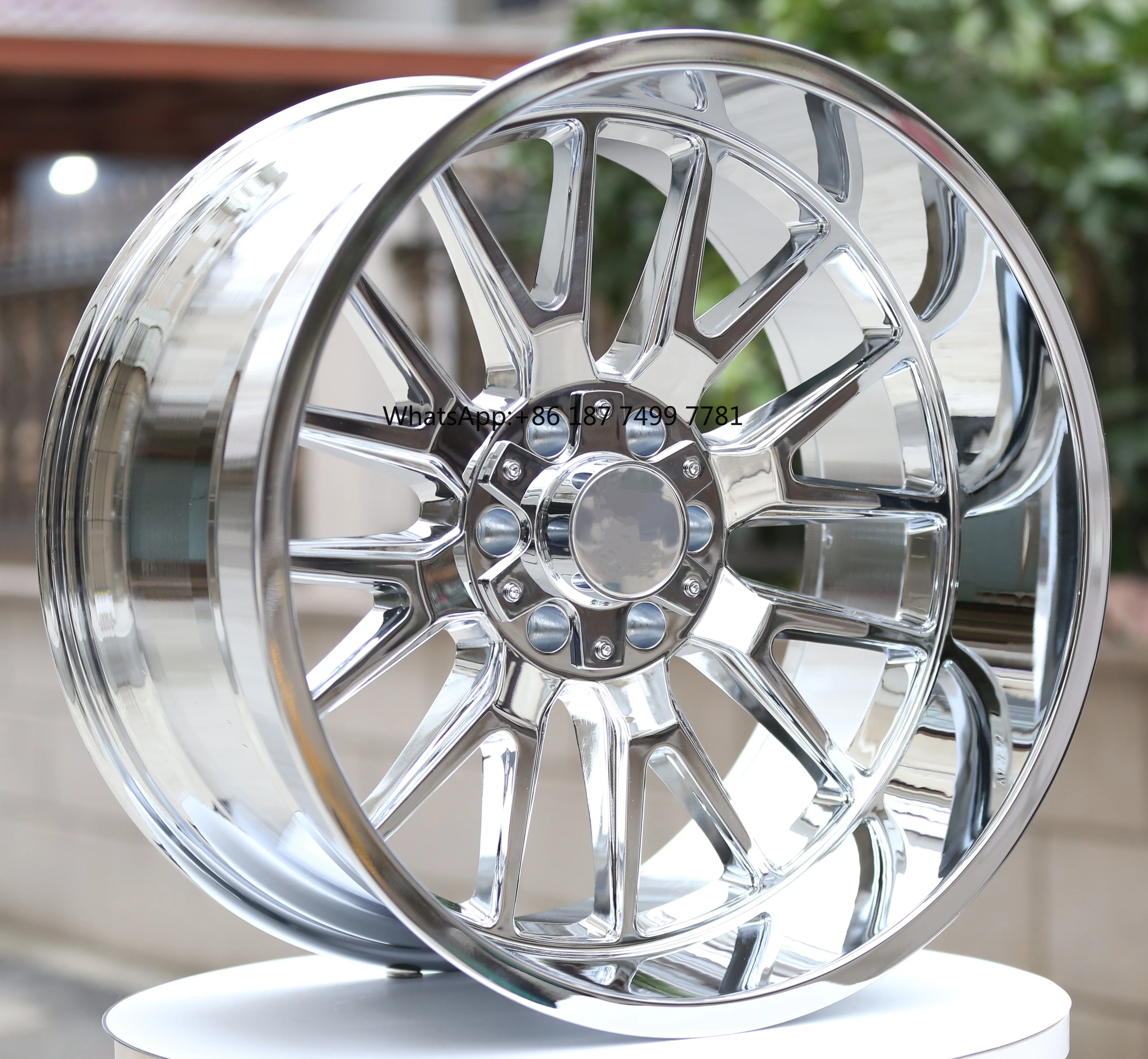 

Aluminum Alloy Chrome Wheel Hub for Pickup SUV 20/22/24 Inch 5x127/5x139.7/6x135/6x139.7/8x165.1/8x170/8x180 Upgrade