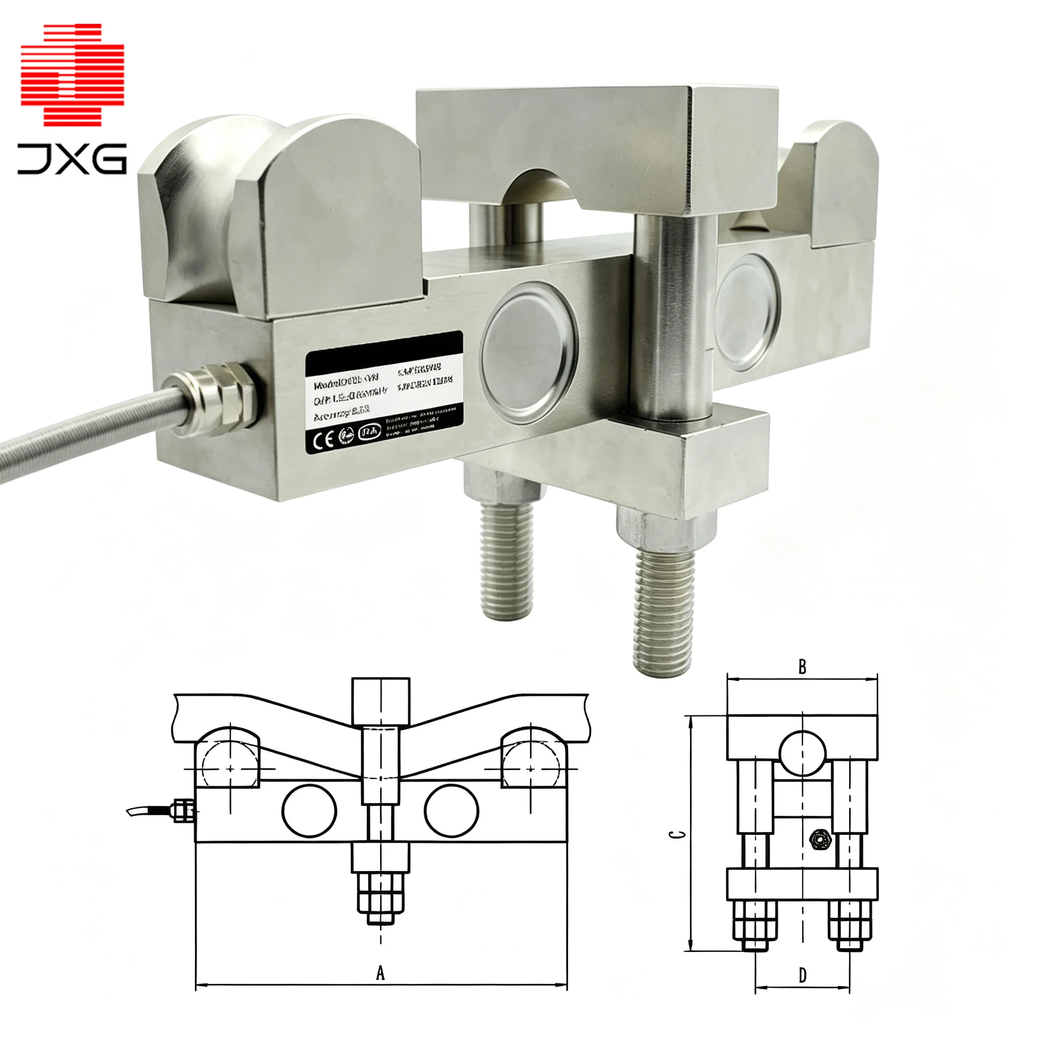 High Precision Wire Rope Tension Load Cell 10KN 20KN 50KN 100KN 200KN for Lifting Equipment Force Measurement
