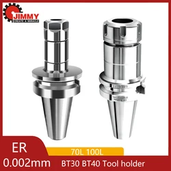 JIMMY BT30 BT40 CNC Machining Tool Holder 0.002mm ER11 ER16 ER20 ER25 ER32 ER40 High Precision Milling Toolholder