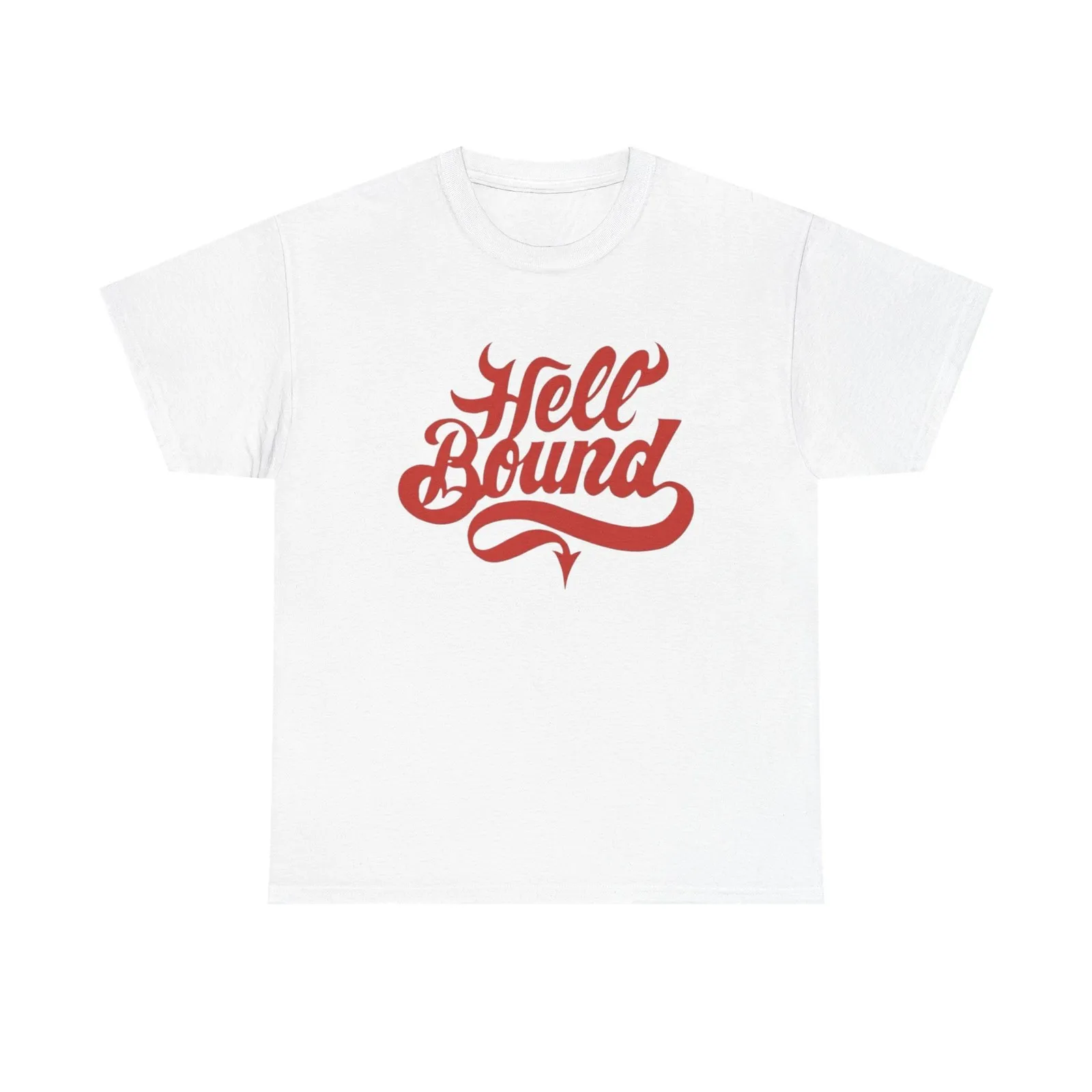 Whiskey Bent And Hell Bound Graphic T-Shirt Unisex Heavy Cotton Tee NEW