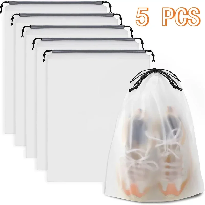 Portable Shoe Storage Bags, Eco-Friendly Drawstring Design