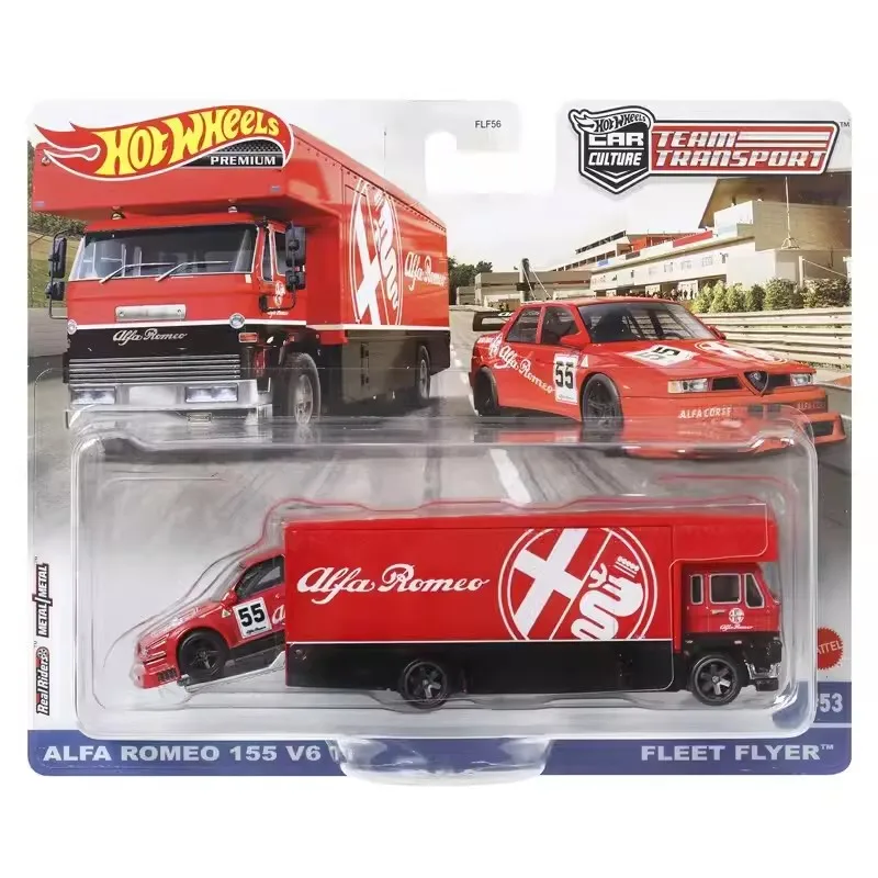 Hot Wheels Premium Team Transport Alfa Romeo Hotwheels1/64 Model Car Hoteelws Car Hotweheels Cart hot wells cars FLF56-9U