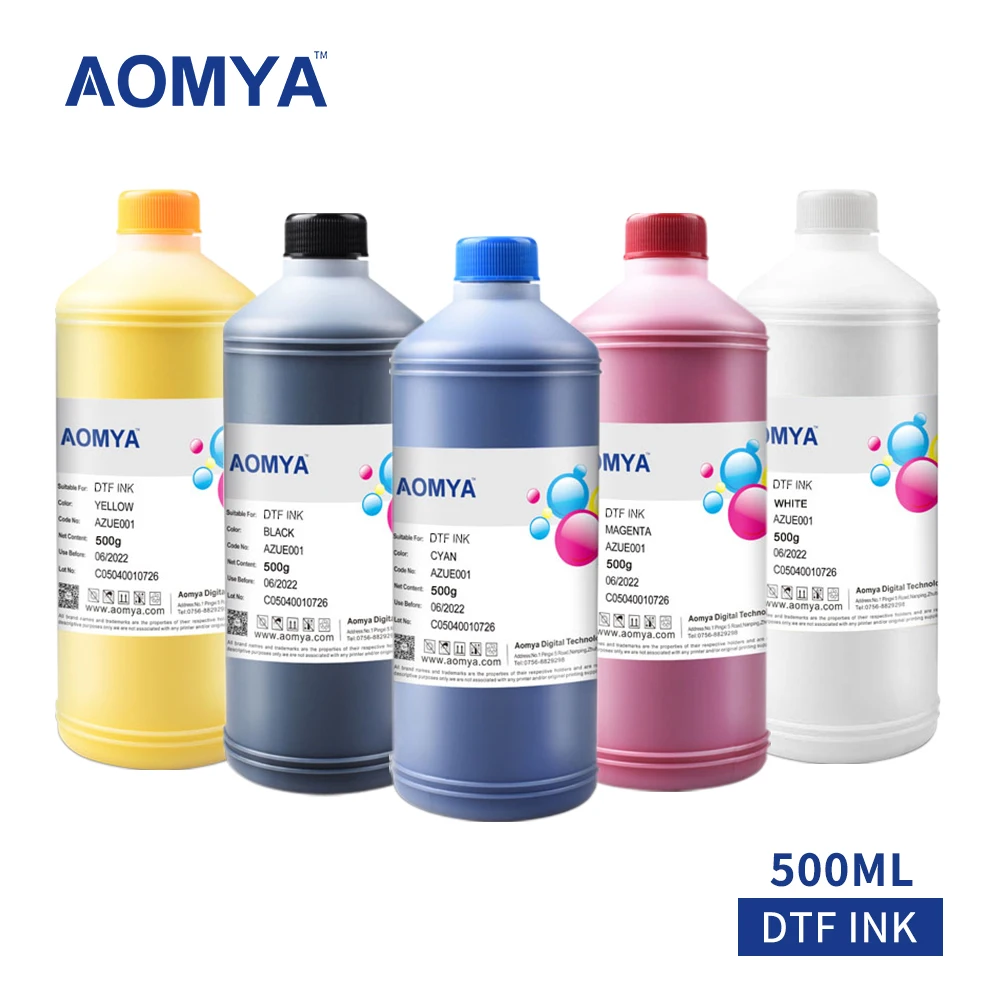 

Aomya 500ML DTF Ink Transfer Film Tinta DTF For Epson DX5 DX6 DX7 XP600 i3200 PrintHead L1800 F2100 F3070 L805 L800 High Quality