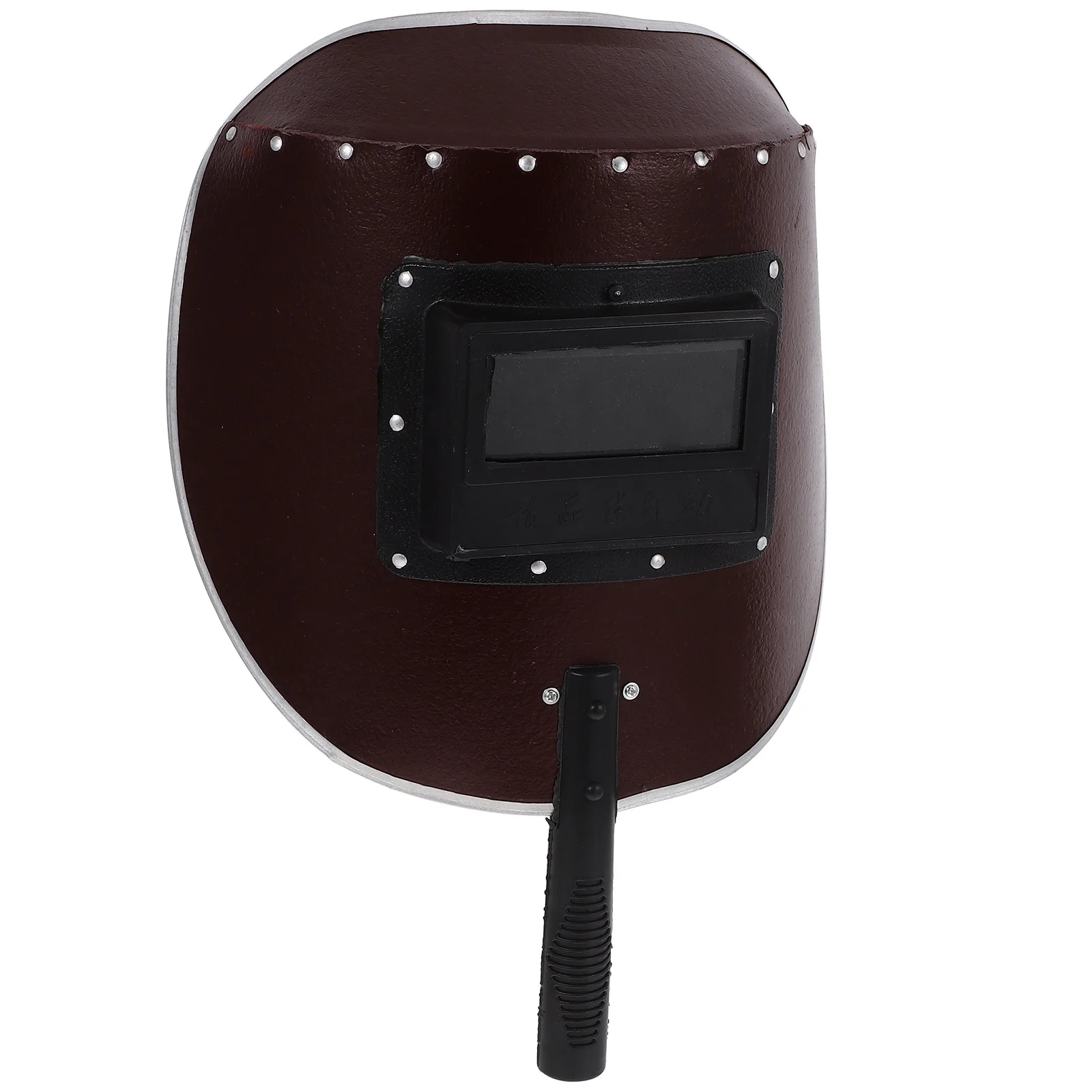 

Handheld Welding Mask Shield Welder Hood Replacement Durable Fiber Wood Material Comfort Padding Semi-Automatic Function