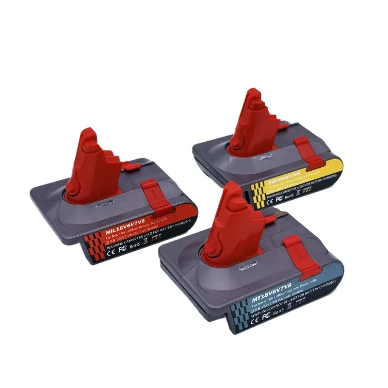 

Battery Adapter Converter for DeWalt/Makita/Milwaukee/Kobalt Batteries Converted to Work for Dyson V6V7V8 Series Vacuum Cleaners