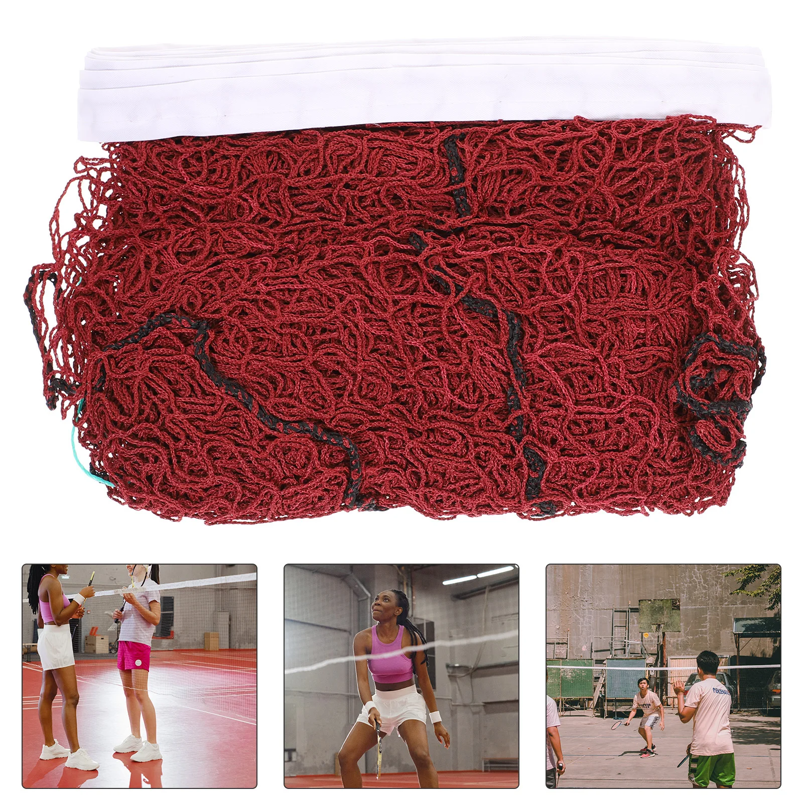 

Badminton Net Equipment Tennis Training Sports Indoor Folding Nets Polypropylene Ball Block