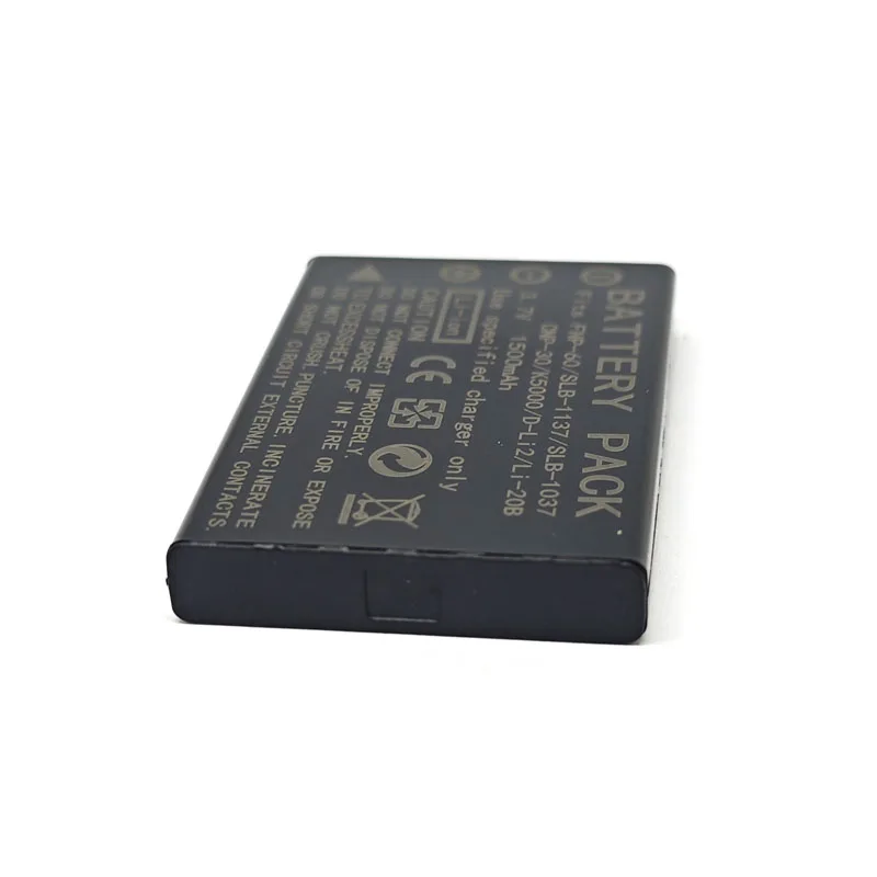 1500mAh NP-60 NP60 SLB-1137 SLB-1037 CNP30 KLIC-5000 D-Li2 Li-20B شاحن بطارية ل فوجي فيلم F50I F501 F401 التكبير F410 F601